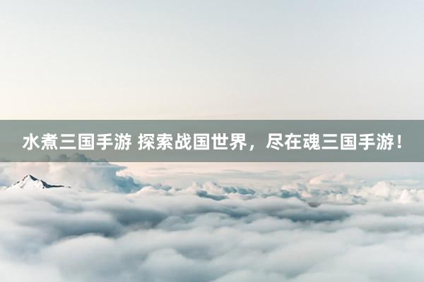 水煮三国手游 探索战国世界，尽在魂三国手游！